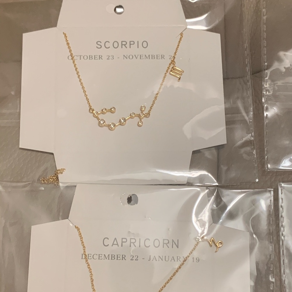 Zodiac astrology necklace all ZODIACS are in stock